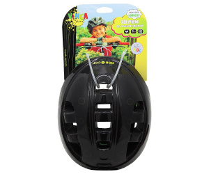 Шлем детский с регулировкой, Vinca Sport M(52-56см), черный, рисунок - 