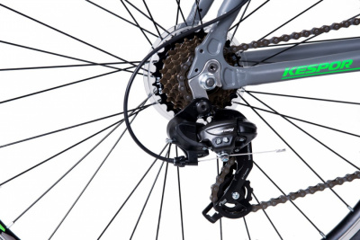 Велосипед Kespor 29” Bright alloy, черно-зеленый-3